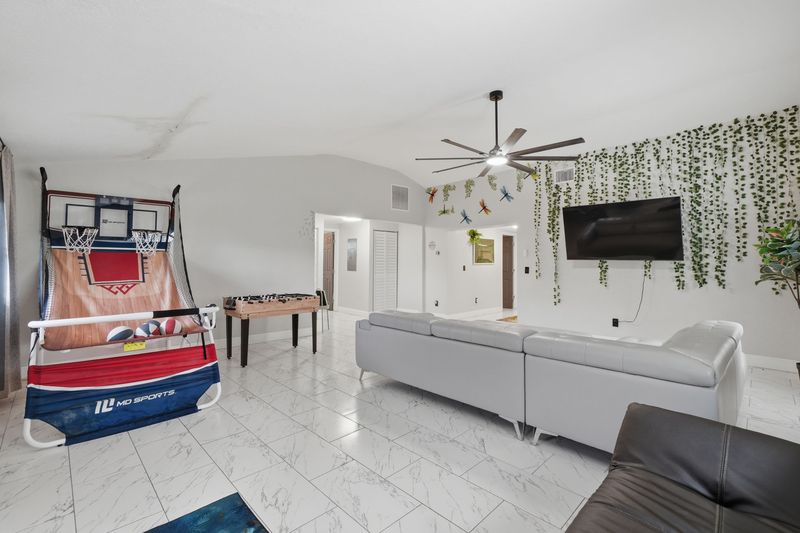 Living and game room
