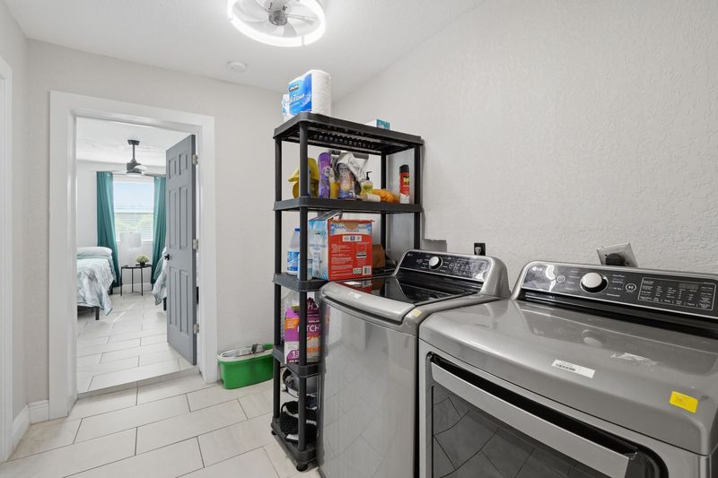 In-unit full-size laundry